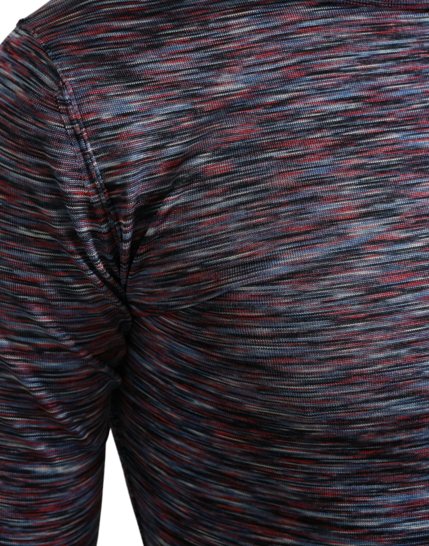 Dolce & Gabbana Blue Purple Turtleneck Pullover Sweater