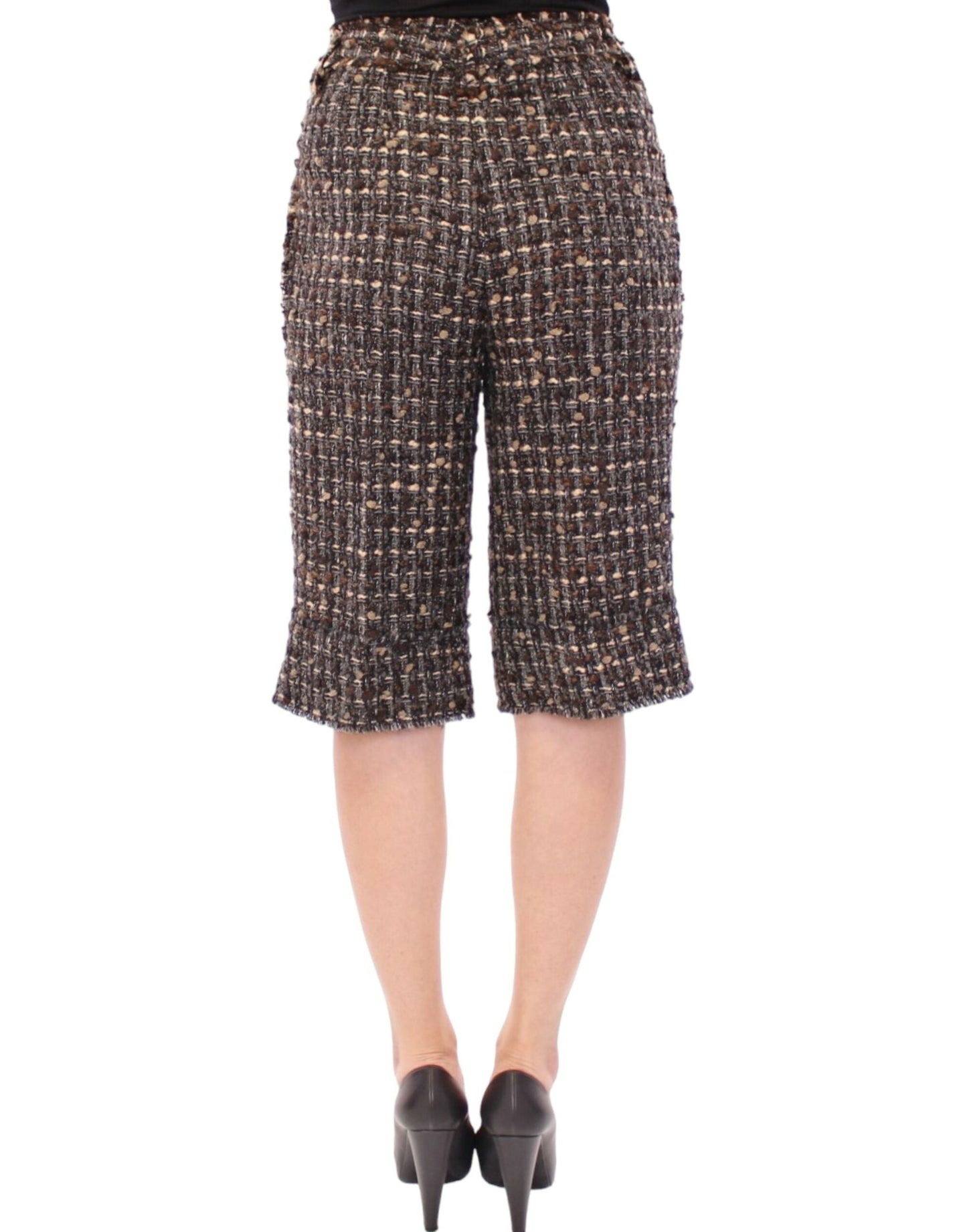 Dolce & Gabbana Multicolor wool shorts pants