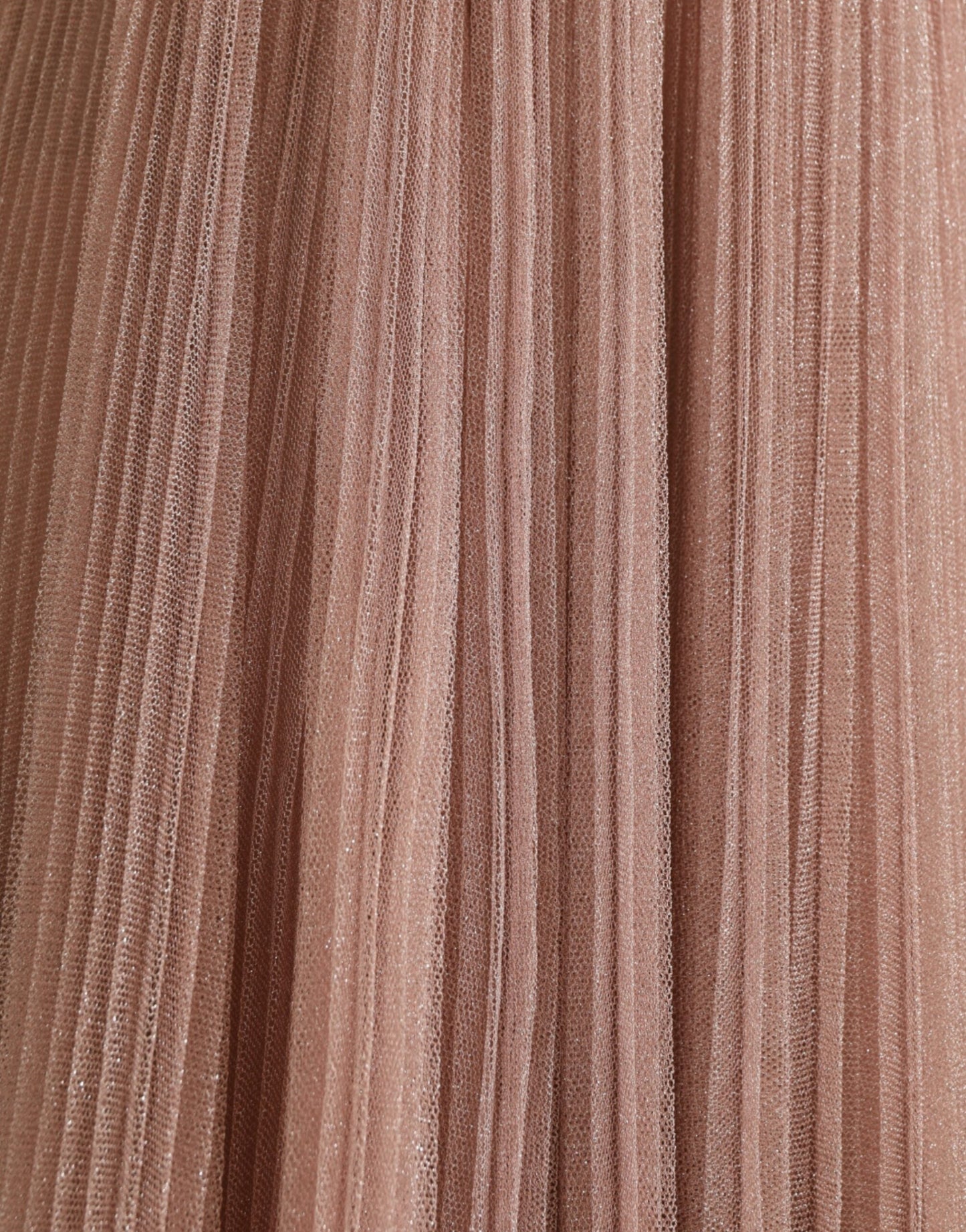 Dolce & Gabbana Pink One Shoulder Pleated Lame Tulle Dress