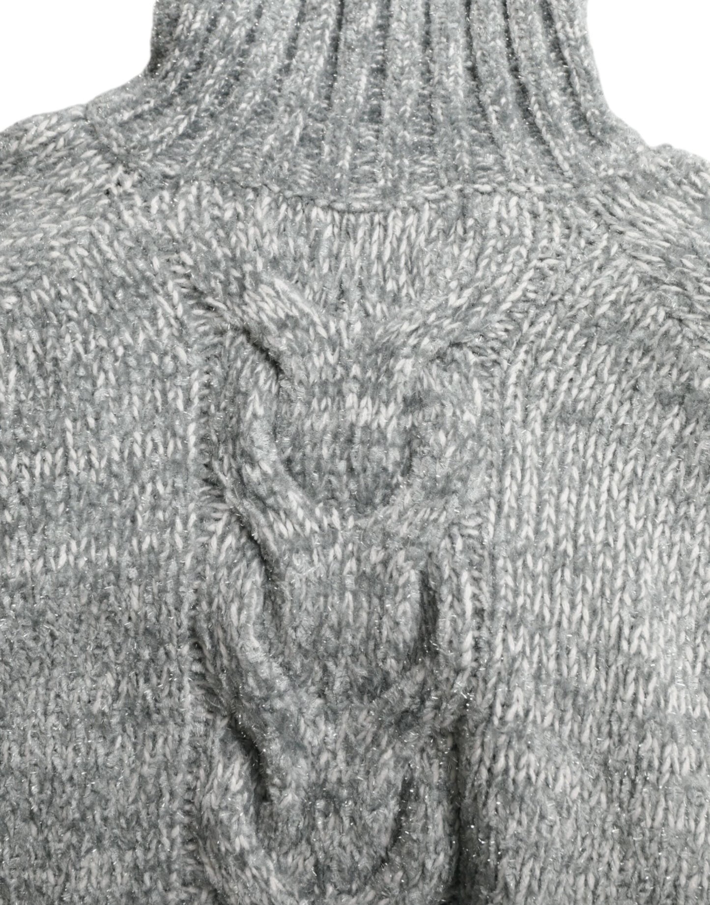 Dolce & Gabbana Gray Cashmere Turtle Neck Pullover Sweater