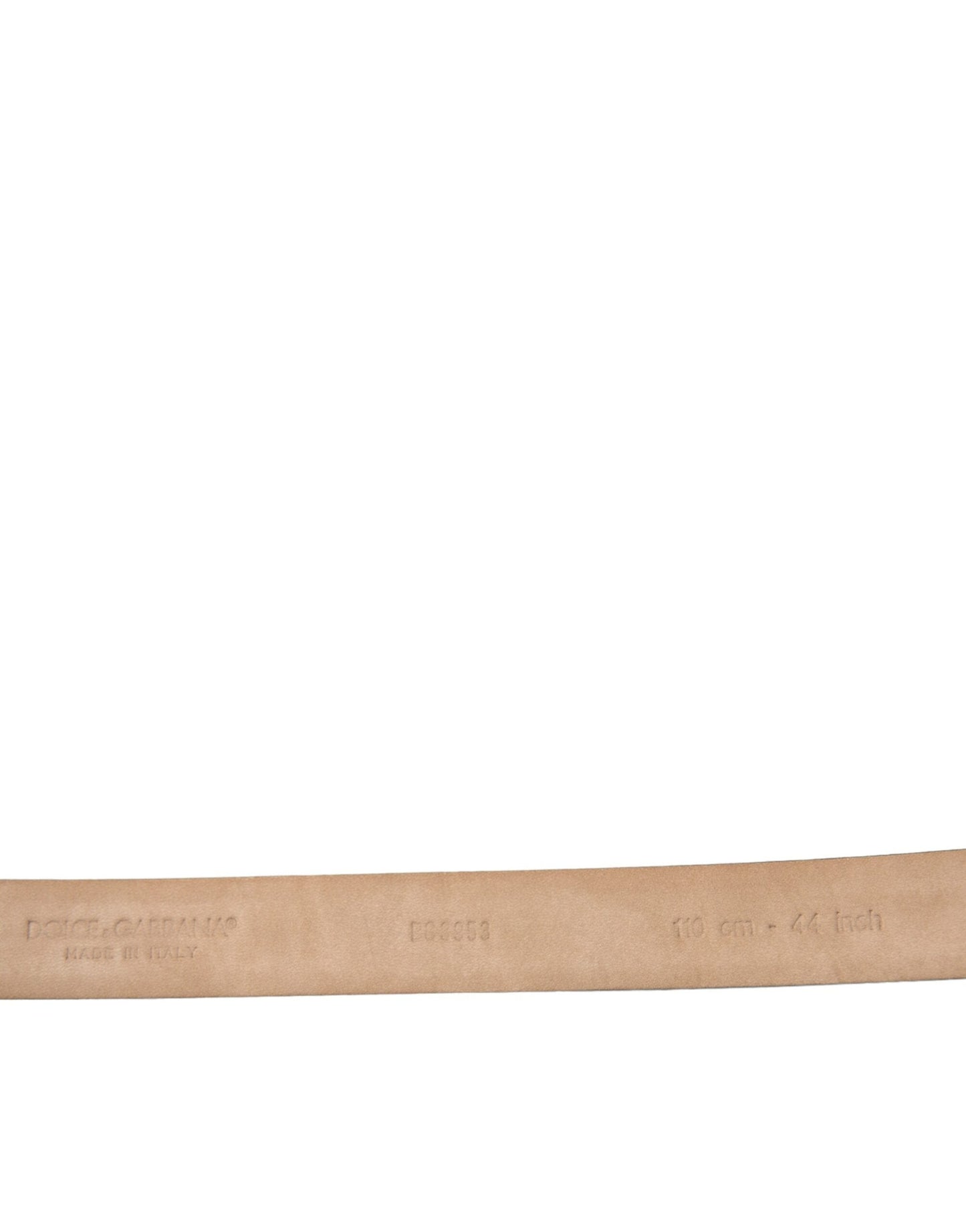 Dolce & Gabbana Dark Brown Leather Silver Metal Buckle Belt