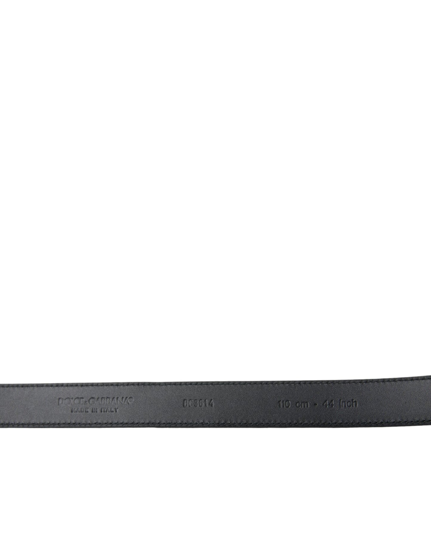 Dolce & Gabbana Black Suede Leather Gold Metal Buckle Belt