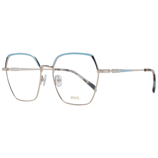 Emilio Pucci Gold Women Glasses Frame