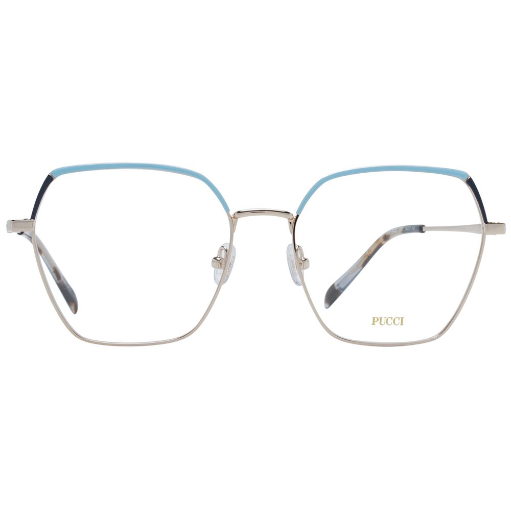 Emilio Pucci Gold Women Glasses Frame