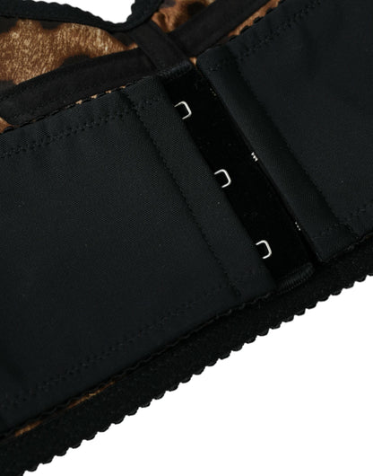 Dolce & Gabbana Multicolor Floral Patchwork Bustier Crop Top