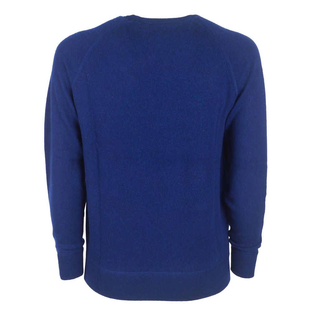 Emilio Romanelli Navy Cashmere Men Sweater