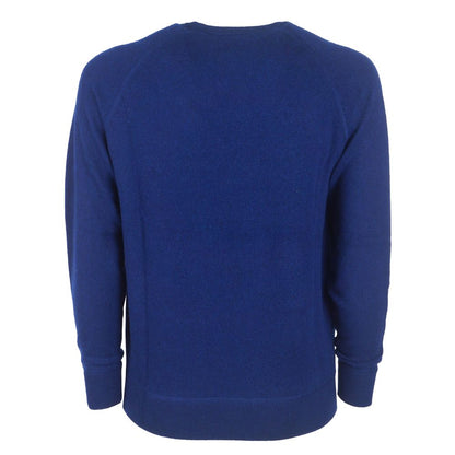 Emilio Romanelli Navy Cashmere Men Sweater