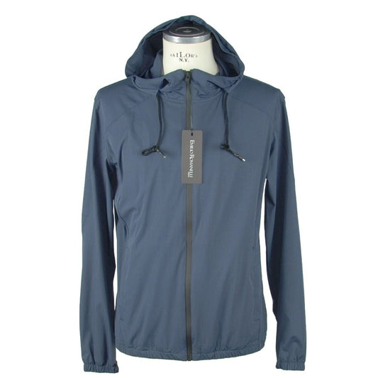 Emilio Romanelli Blue Synthetic Men Jacket