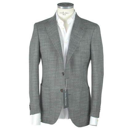 Emilio Romanelli Gray Wool Men's Blazer