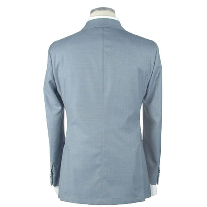 Emilio Romanelli Blue Wool Men's Blazer