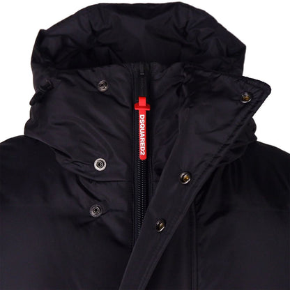 Dsquared² Black Nylon Men Down Jacket