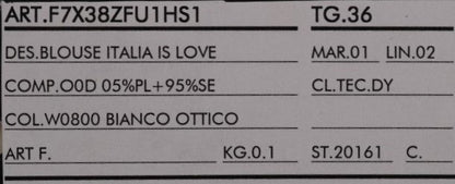 Dolce & Gabbana White Silk ITALIA IS LOVE Blouse T-shirt