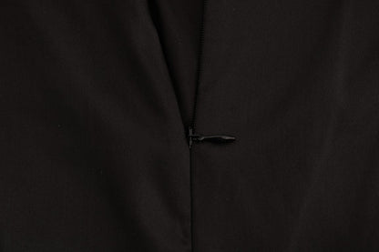 Dolce & Gabbana Black Silk Mesh Floral Lace Top