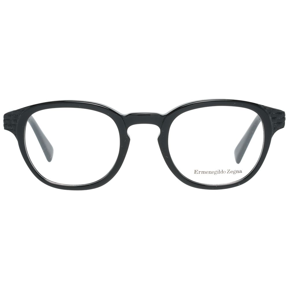 Ermenegildo Zegna Black Men Glasses Frame