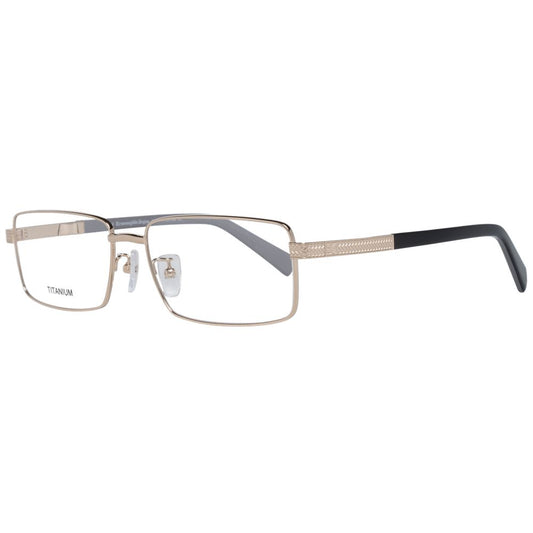Ermenegildo Zegna Gold Men Glasses Frame
