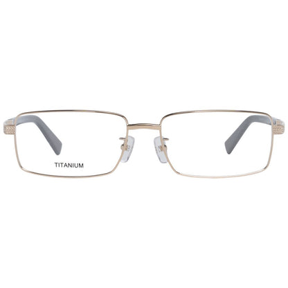 Ermenegildo Zegna Gold Men Glasses Frame