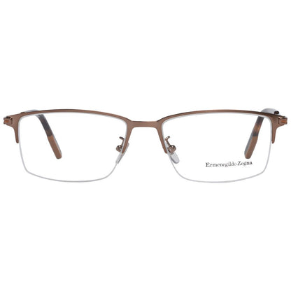 Ermenegildo Zegna Bronze Men Glasses Frame