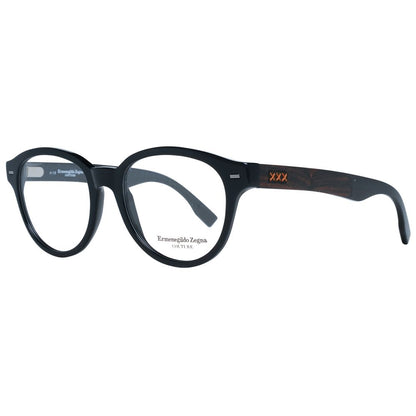 Ermenegildo Zegna Black Men Glasses Frame