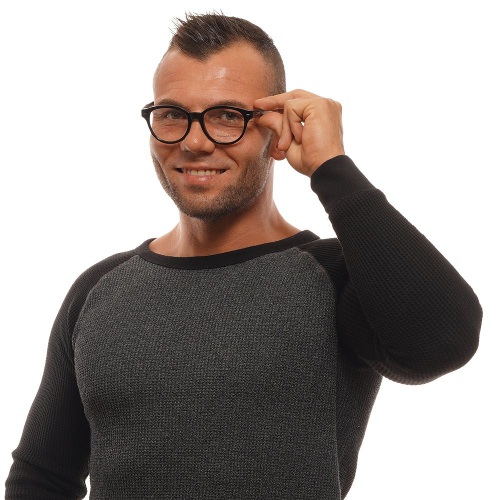 Ermenegildo Zegna Black Men Glasses Frame