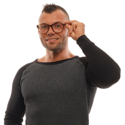 Ermenegildo Zegna Brown Men Glasses Frame