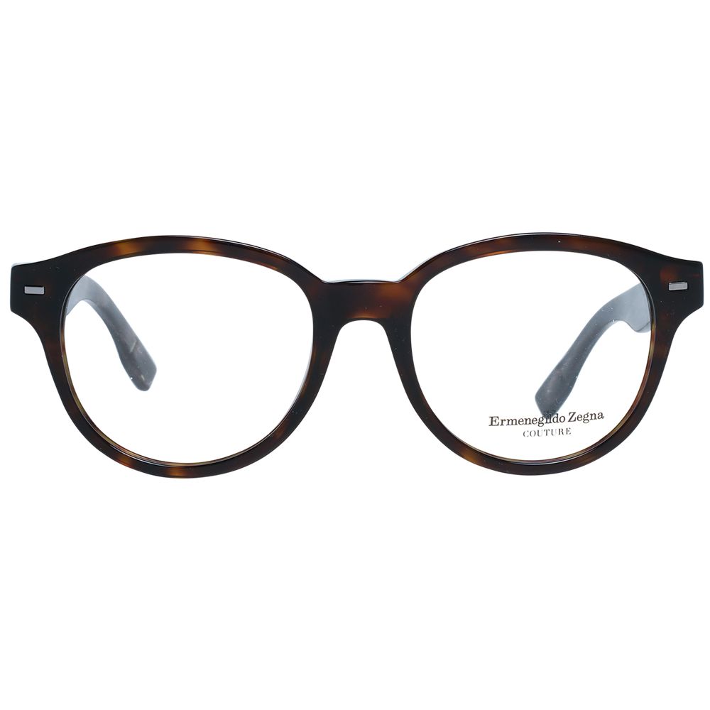 Ermenegildo Zegna Brown Men Glasses Frame