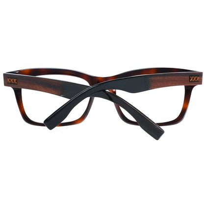 Ermenegildo Zegna Brown Men Glasses Frame