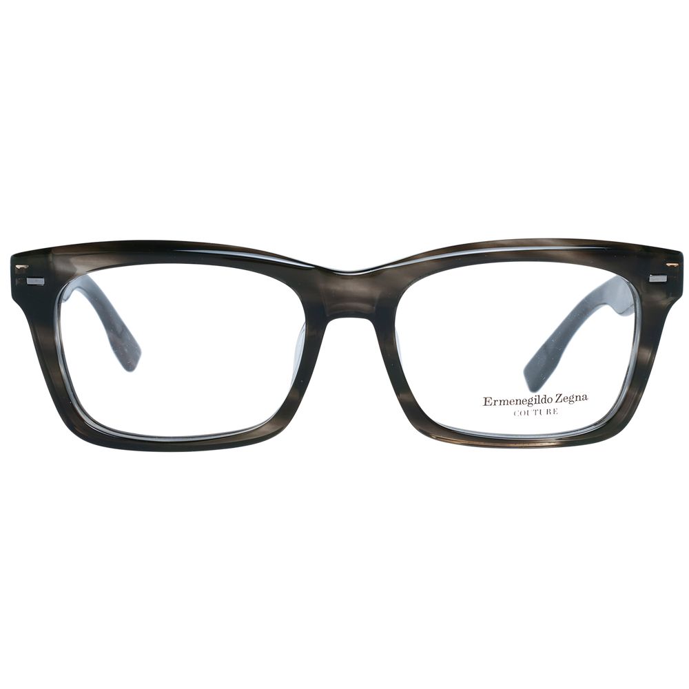 Ermenegildo Zegna Gray Men Glasses Frame