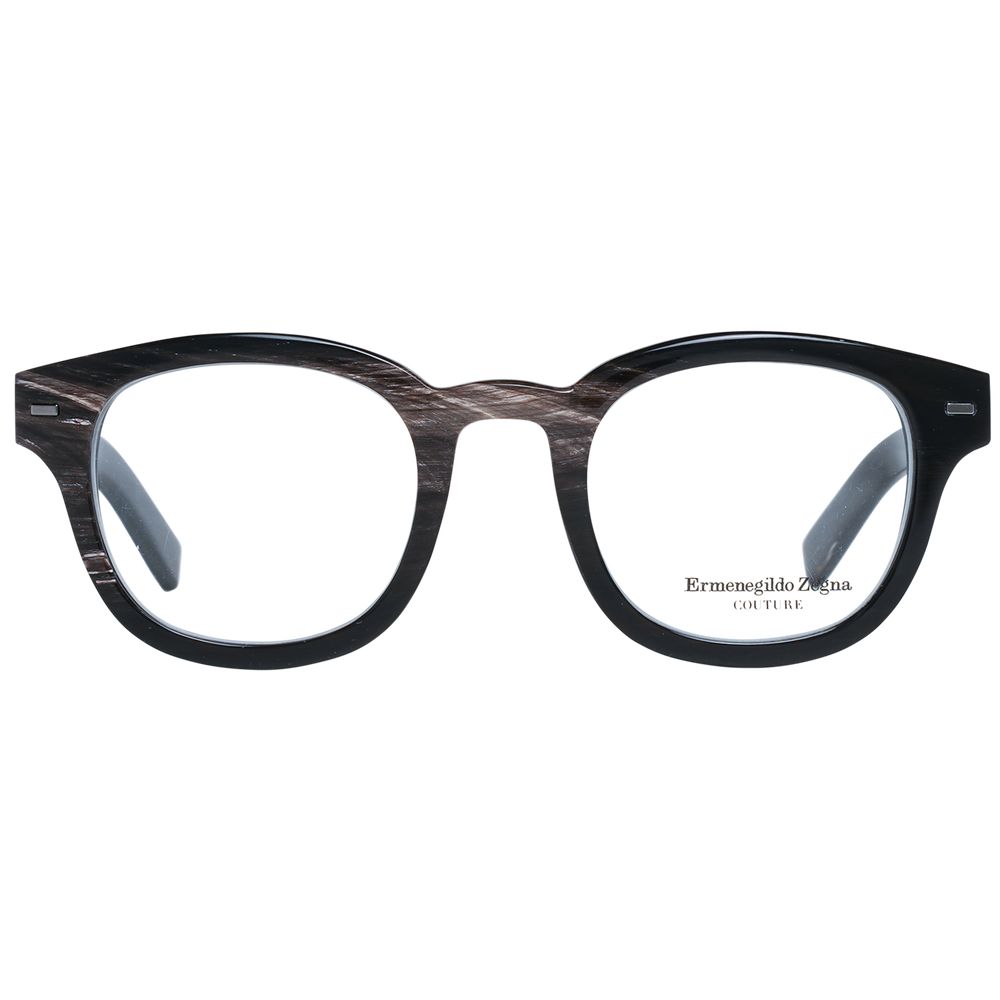 Ermenegildo Zegna Black Men Glasses Frame