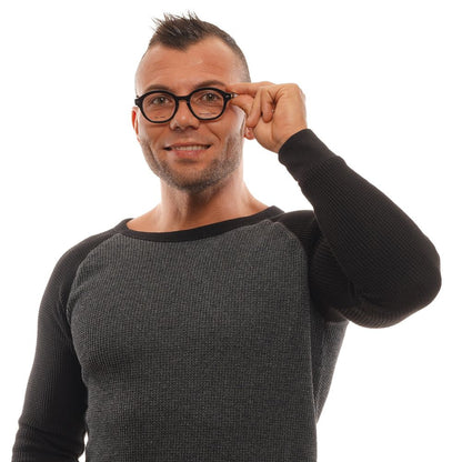 Ermenegildo Zegna Black Men Glasses Frame