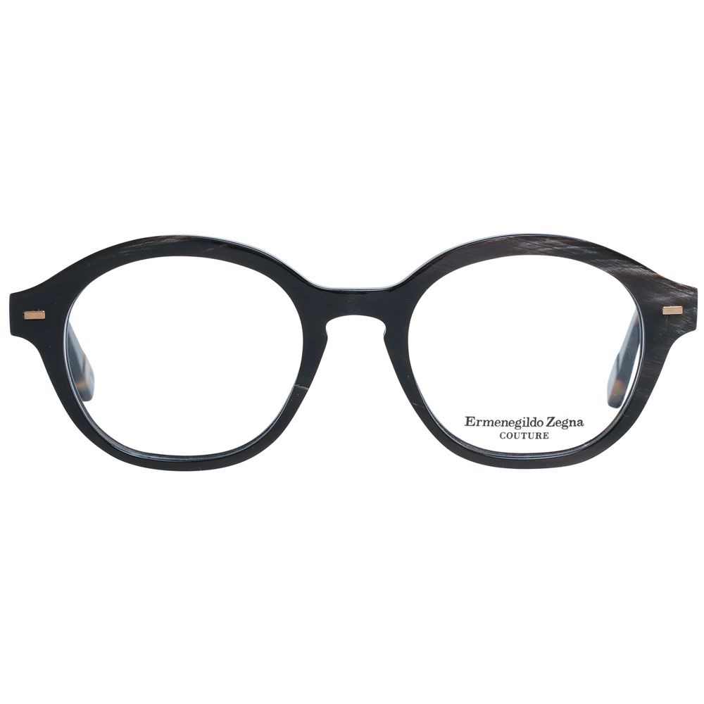 Ermenegildo Zegna Brown Men Glasses Frame