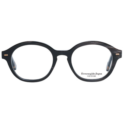Ermenegildo Zegna Brown Men Glasses Frame