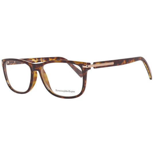 Ermenegildo Zegna Brown Men Glasses Frame