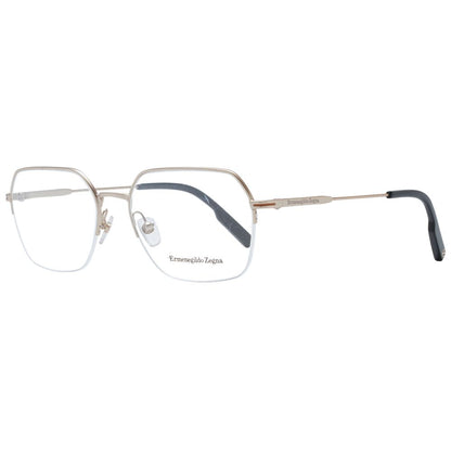 Ermenegildo Zegna Silver Men Glasses Frame