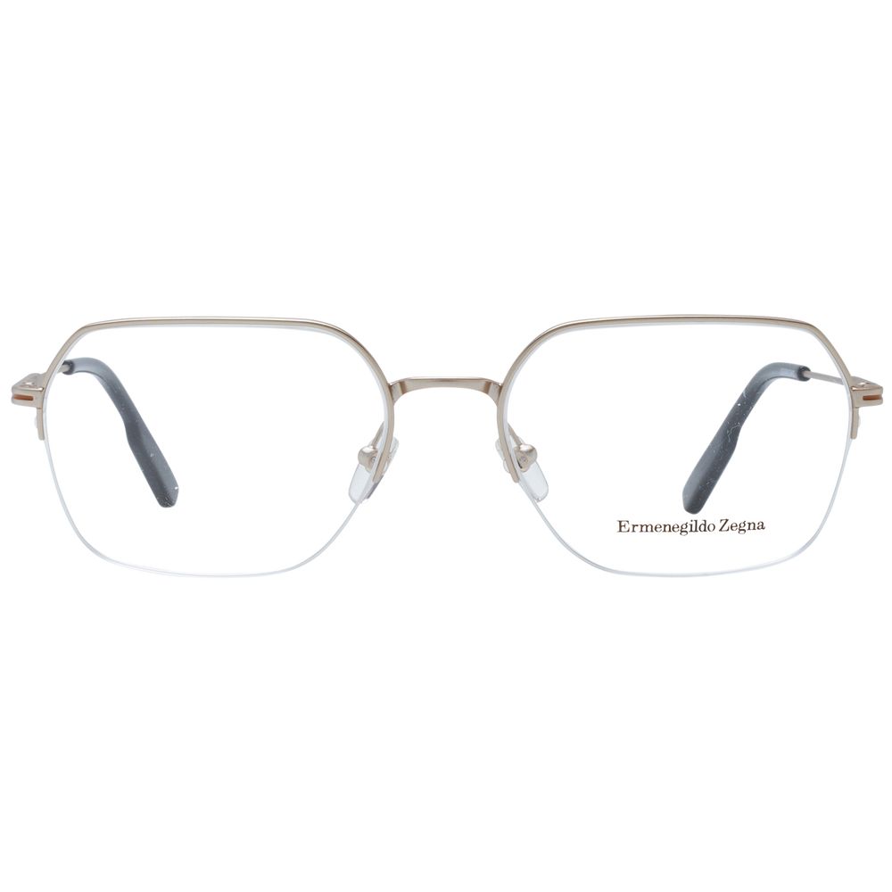 Ermenegildo Zegna Silver Men Glasses Frame