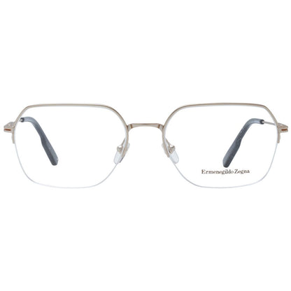 Ermenegildo Zegna Silver Men Glasses Frame