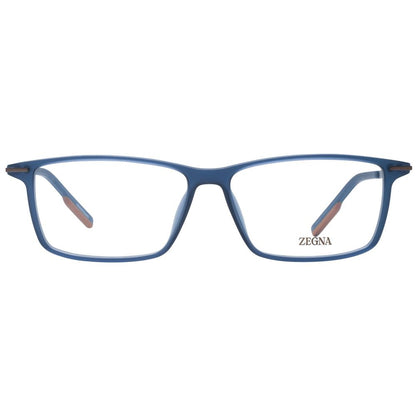 Ermenegildo Zegna Blue Men Glasses Frame