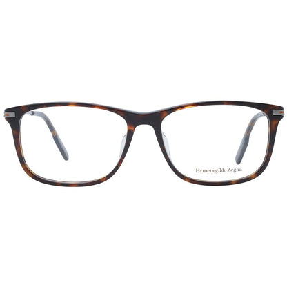 Ermenegildo Zegna Brown Men Glasses Frame