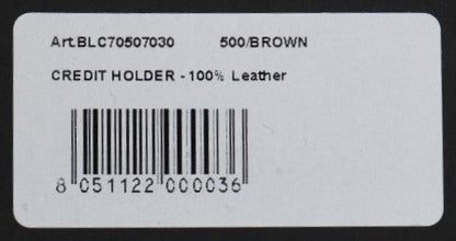 Billionaire Italian Couture Brown Leather Cardholder Wallet