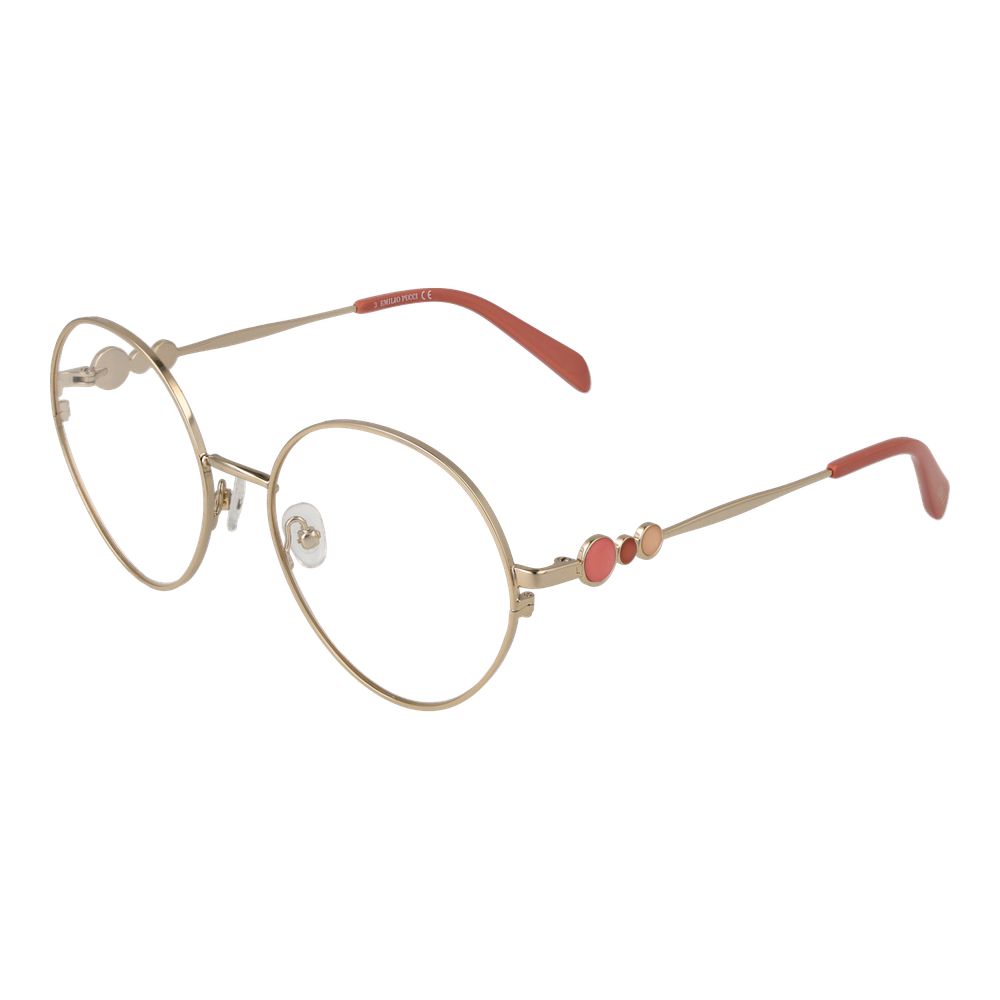 Emilio Pucci Gold Women Glasses Frame