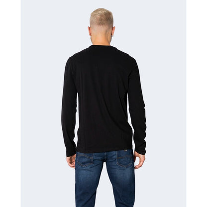 Armani Exchange Black Cotton Long Sleeve