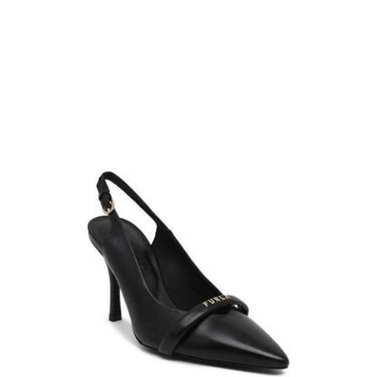 Furla Black Leather High Heel