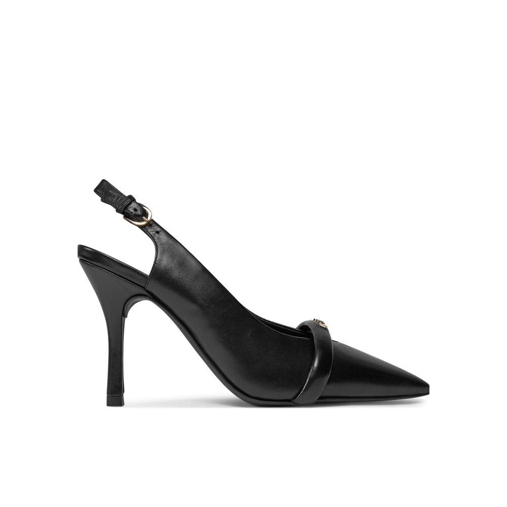 Furla Black Leather High Heel