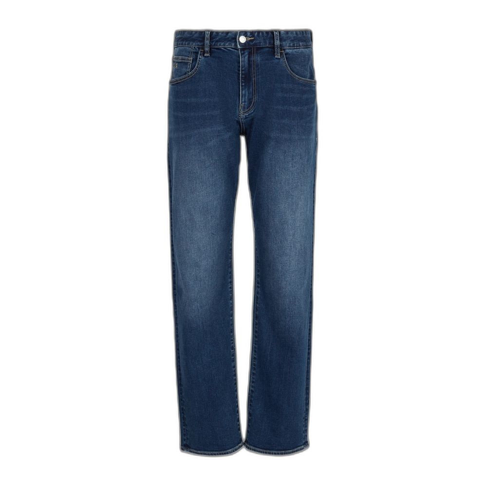 Armani Exchange Blue Cotton Skinny Jean