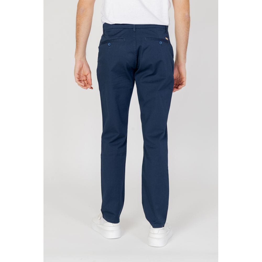 Armani Exchange Blue Cotton Pant