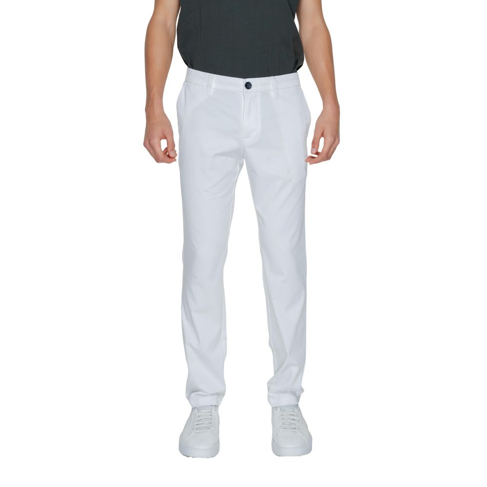 Armani Exchange White Cotton Pant