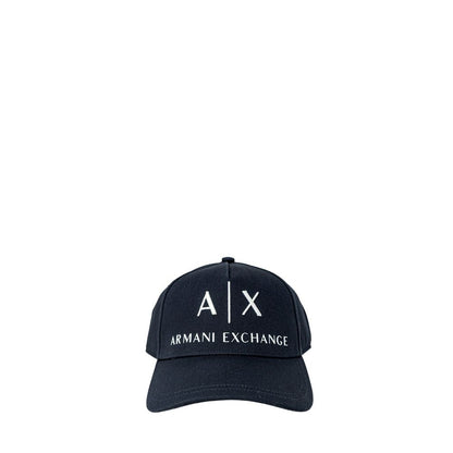Armani Exchange Blue Cotton Caps Baseball Hat