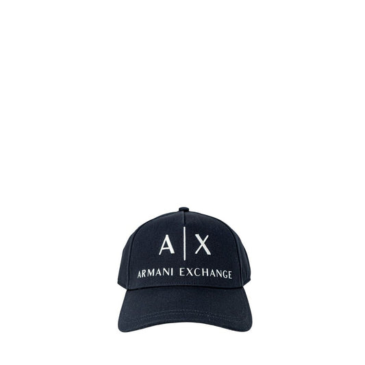 Armani Exchange Blue Cotton Caps Baseball Hat