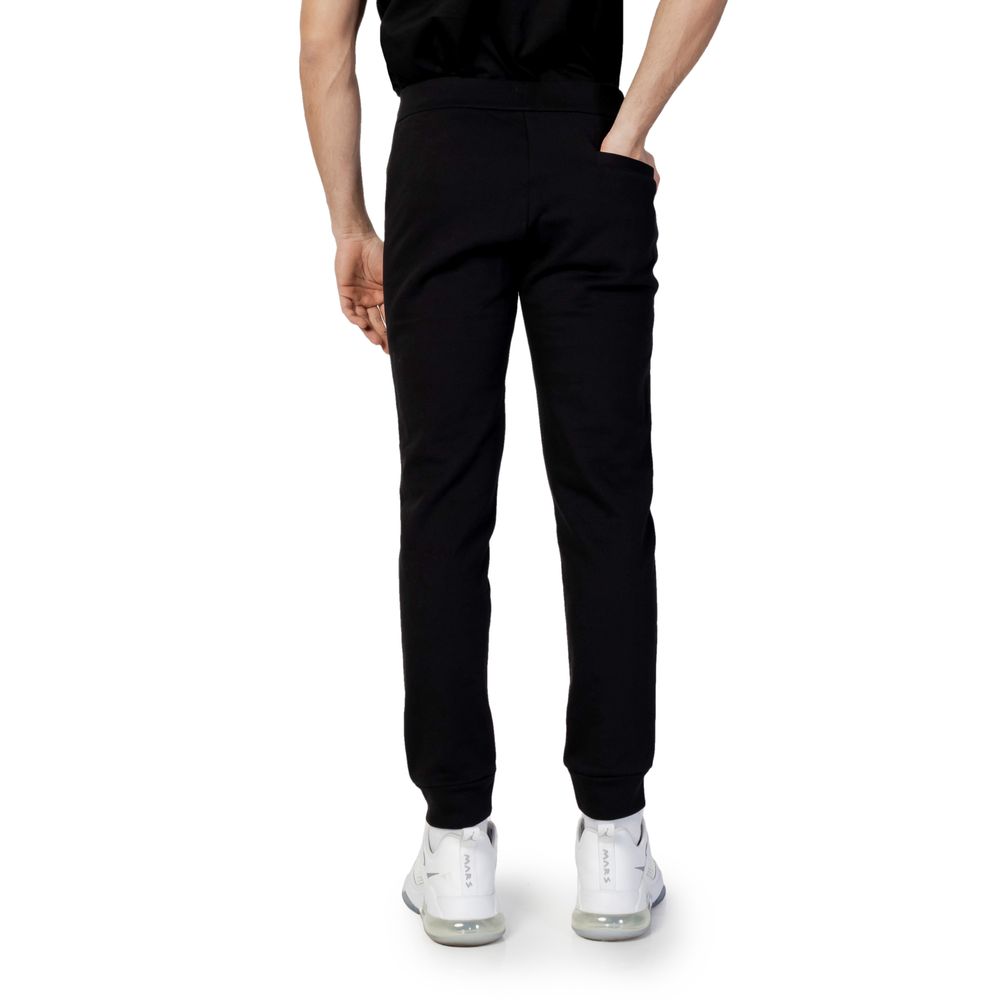 Armani Exchange Black Cotton Joggers Workout Pant