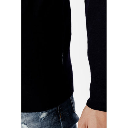 Armani Exchange Blue Wool Sportswear