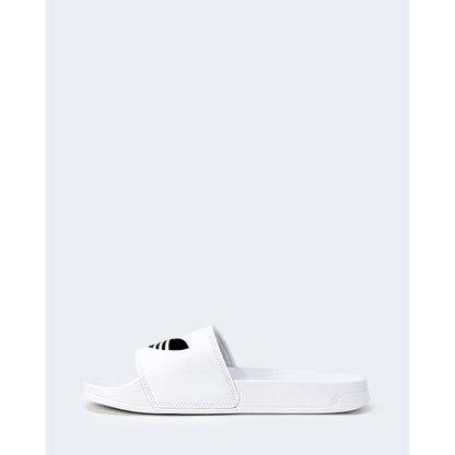 Adidas White Polyester Slipper